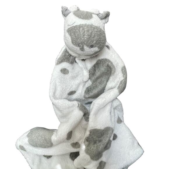 Angel Dear Lovey Cow Security Blanket Plush Baby Notched Corners Nursery 12" - Picture 9 of 11